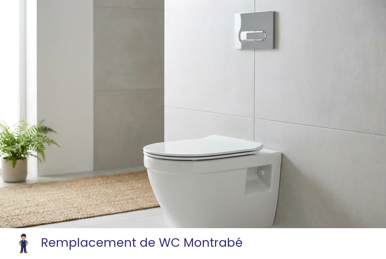 Remplacement de WC à Montrabé