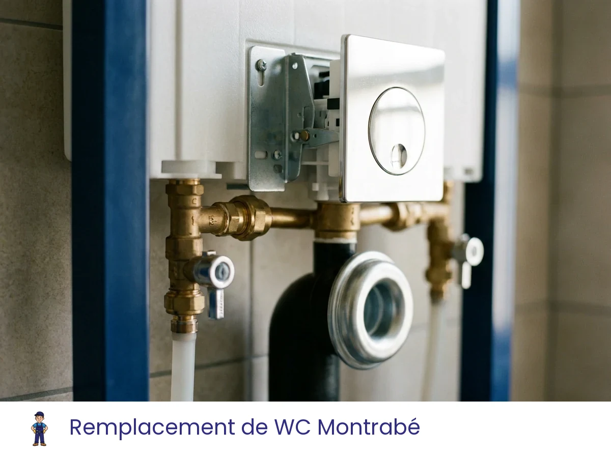 Remplacement de WC à Montrabé